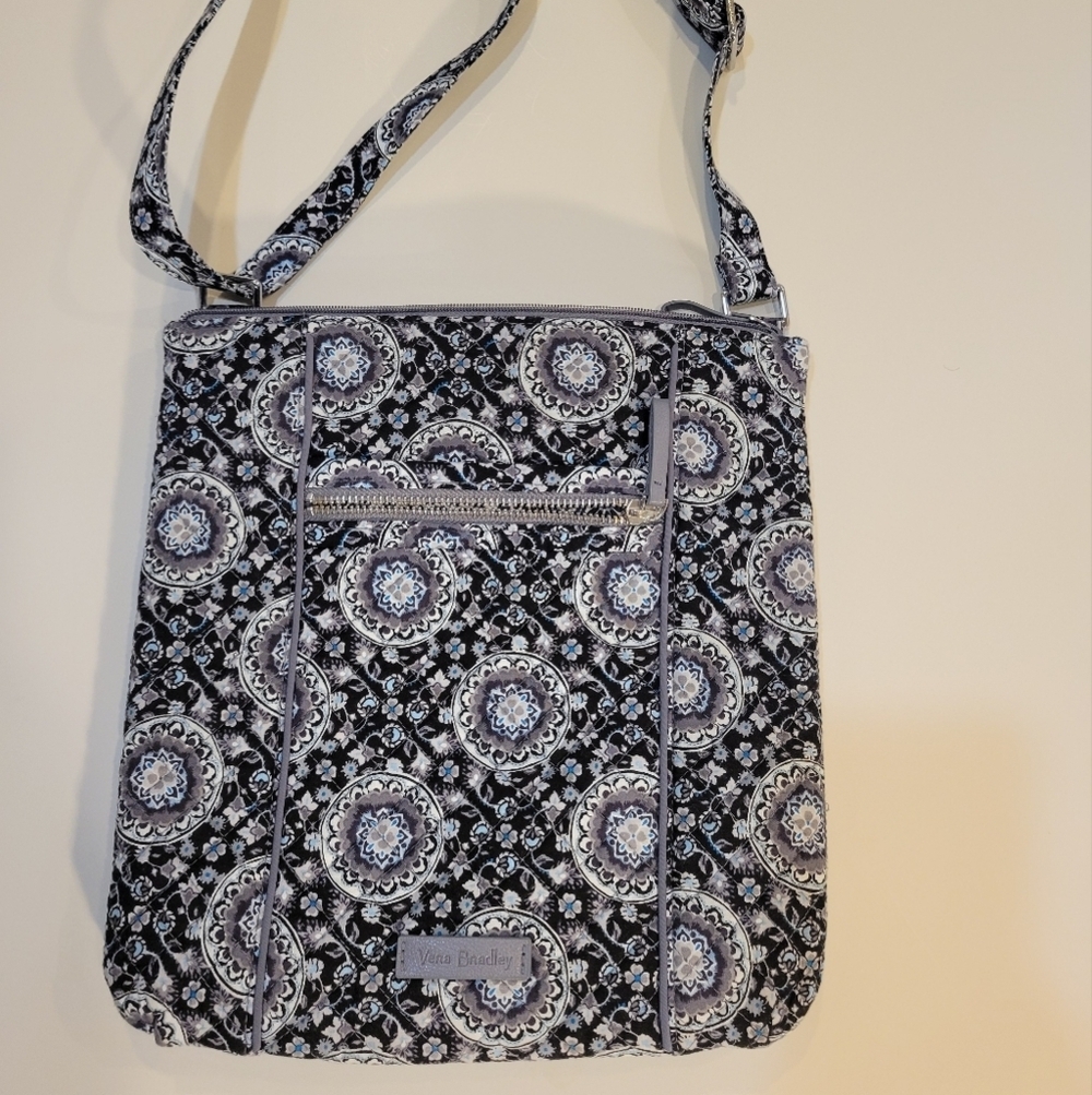 Vera Bradley Black and Blue Patterned Women's Bag